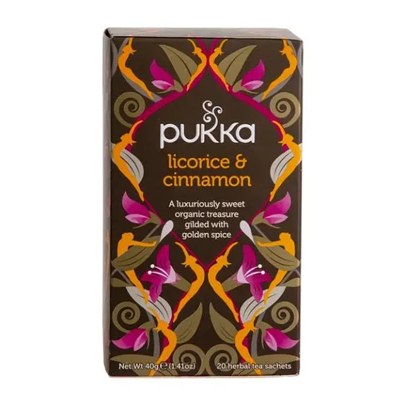 Licorice and Cinnamon Pukka 20 breve økologisk